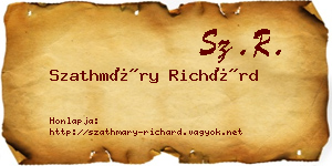 Szathmáry Richárd névjegykártya