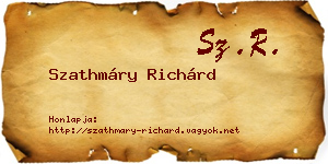 Szathmáry Richárd névjegykártya