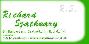 richard szathmary business card
